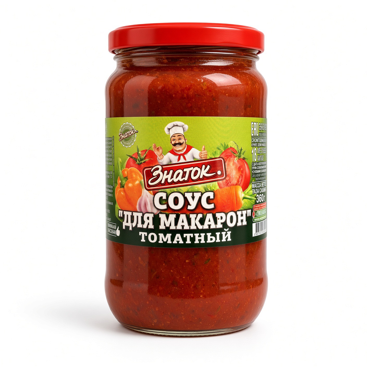 Знаток соус "для макарон" томатный 360гр