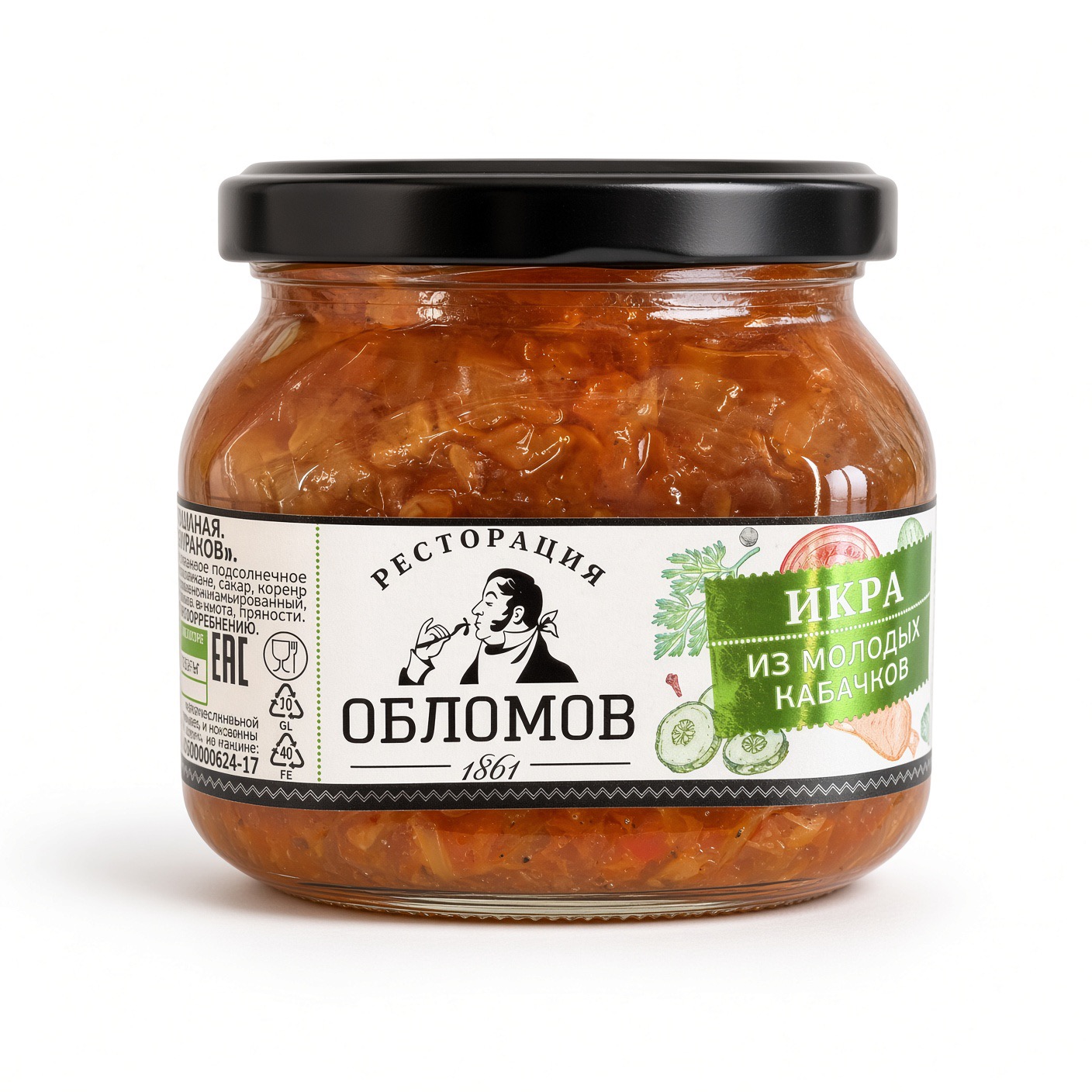 Обломов Икра из молодых кабачков 320гр