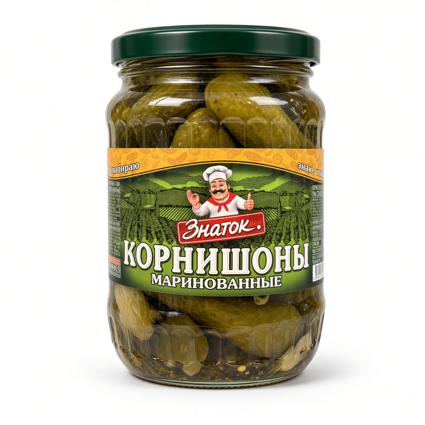 Корнишоны маринованные, Знаток, 350 гр.