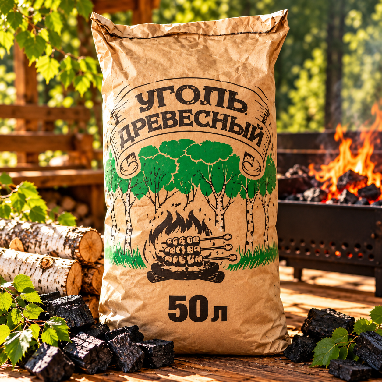 Уголь 50 л.