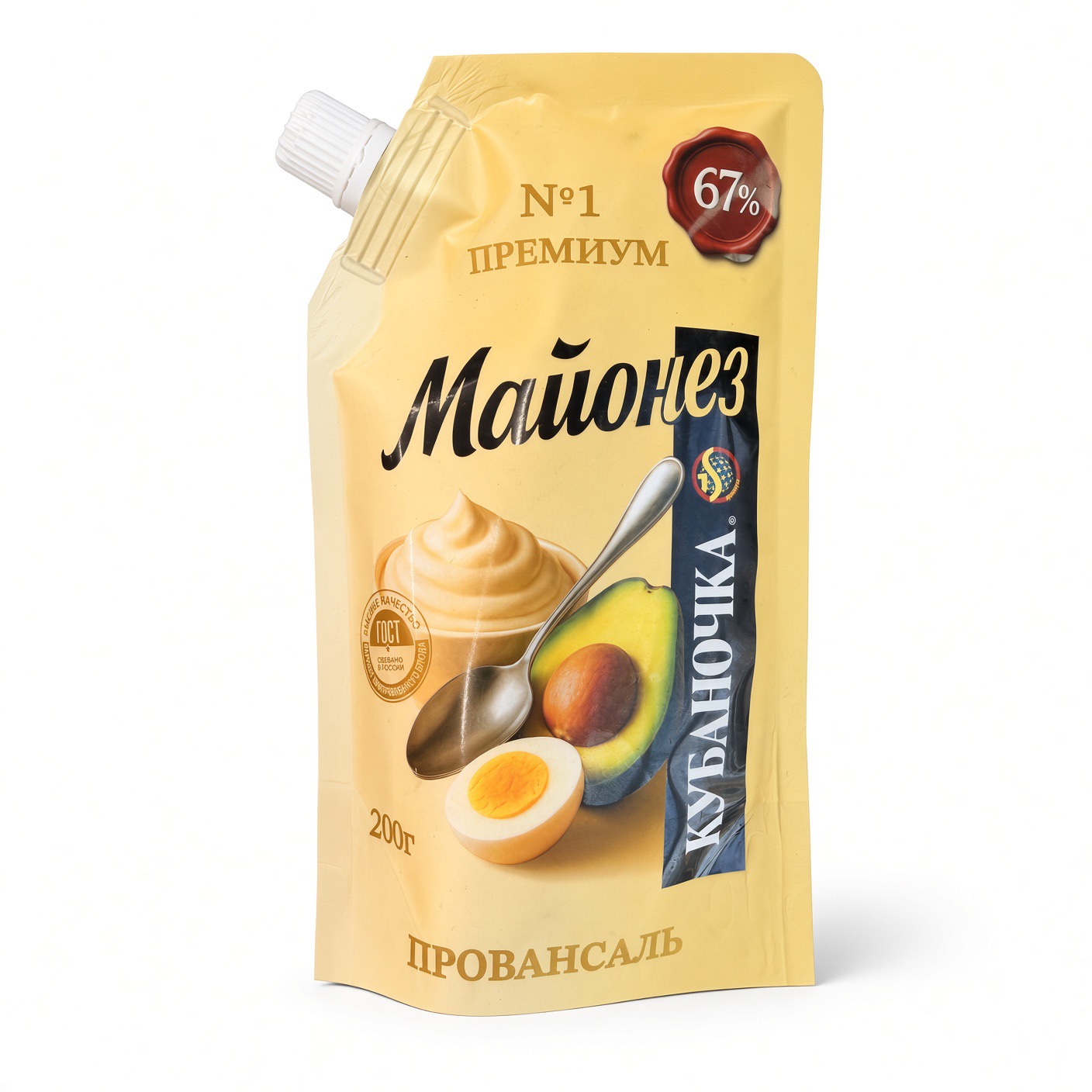 Майонез, Премиум Кубаночка 67% 200 г.