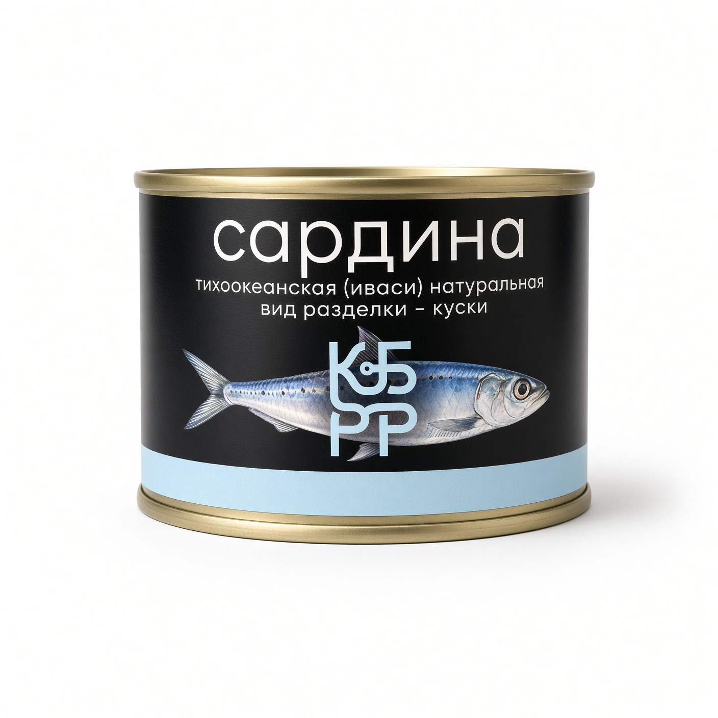 Сардина куски, КБРР, 250 гр.