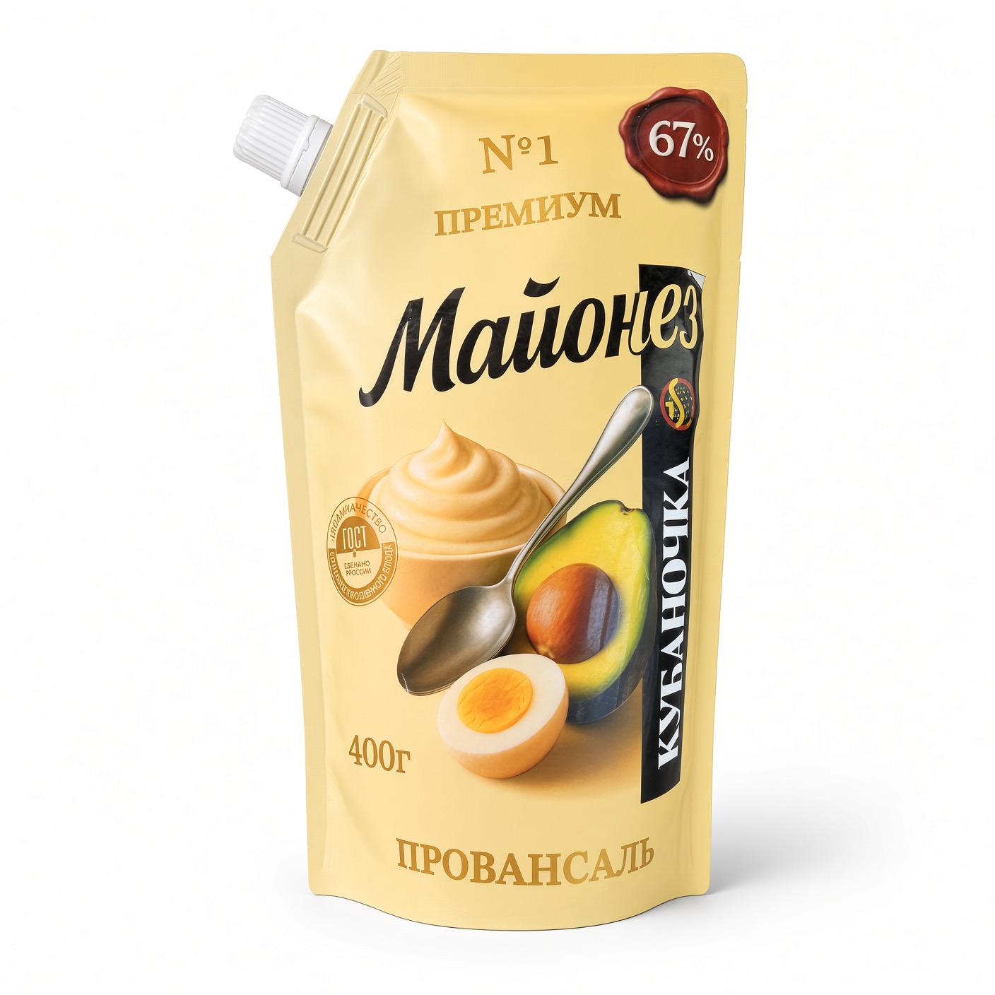 Майонез, Премиум Кубаночка 67% 400 г.