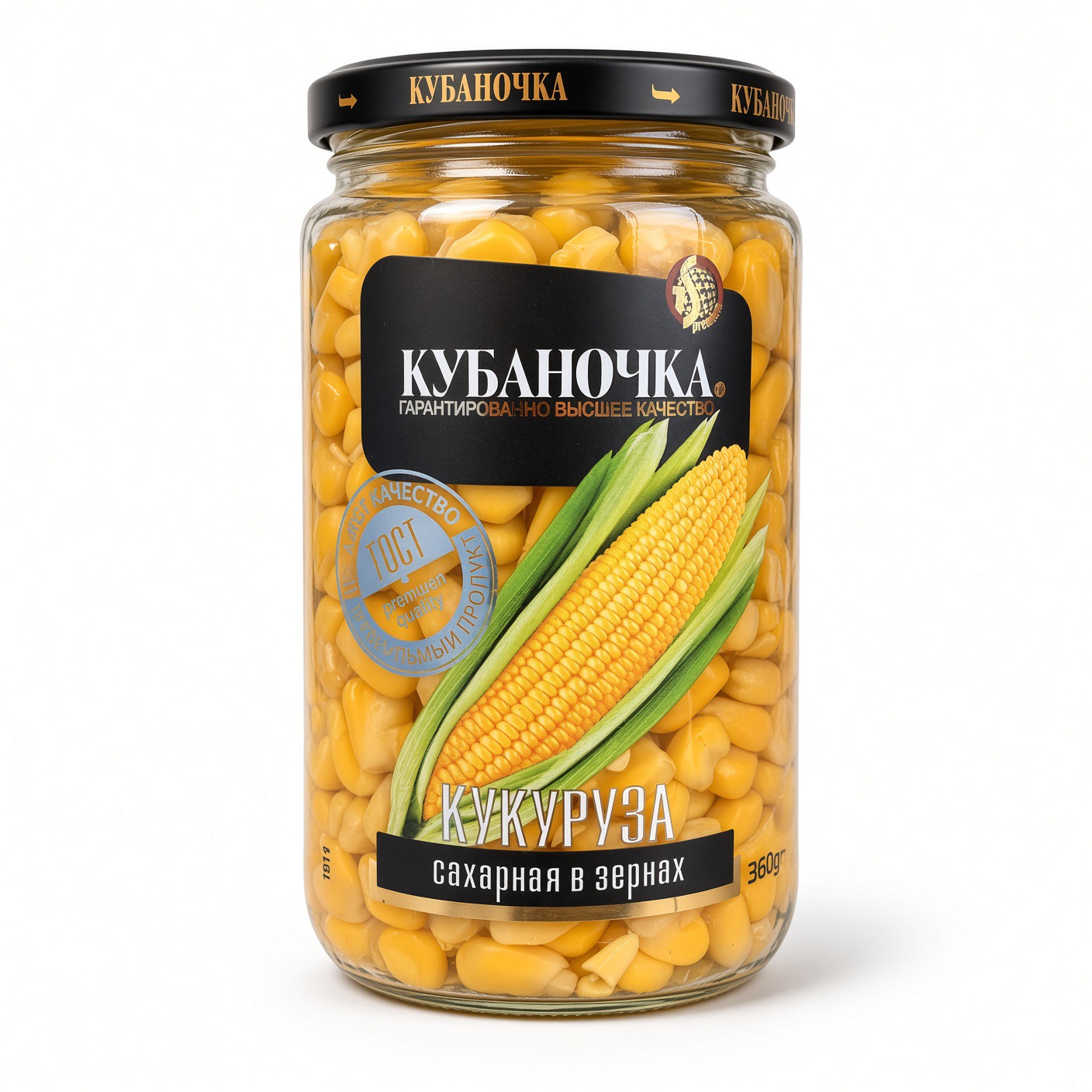 Кукуруза сахарная консерв. , Кубаночка, 370 гр.
