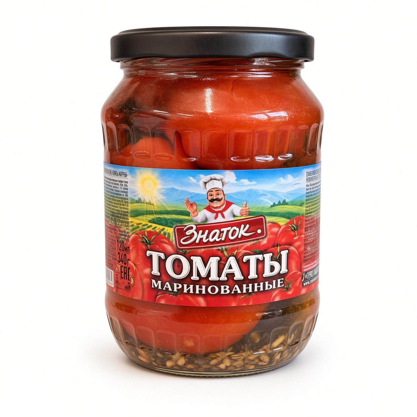 Томаты маринованные (Красные), Знаток, 680 гр.