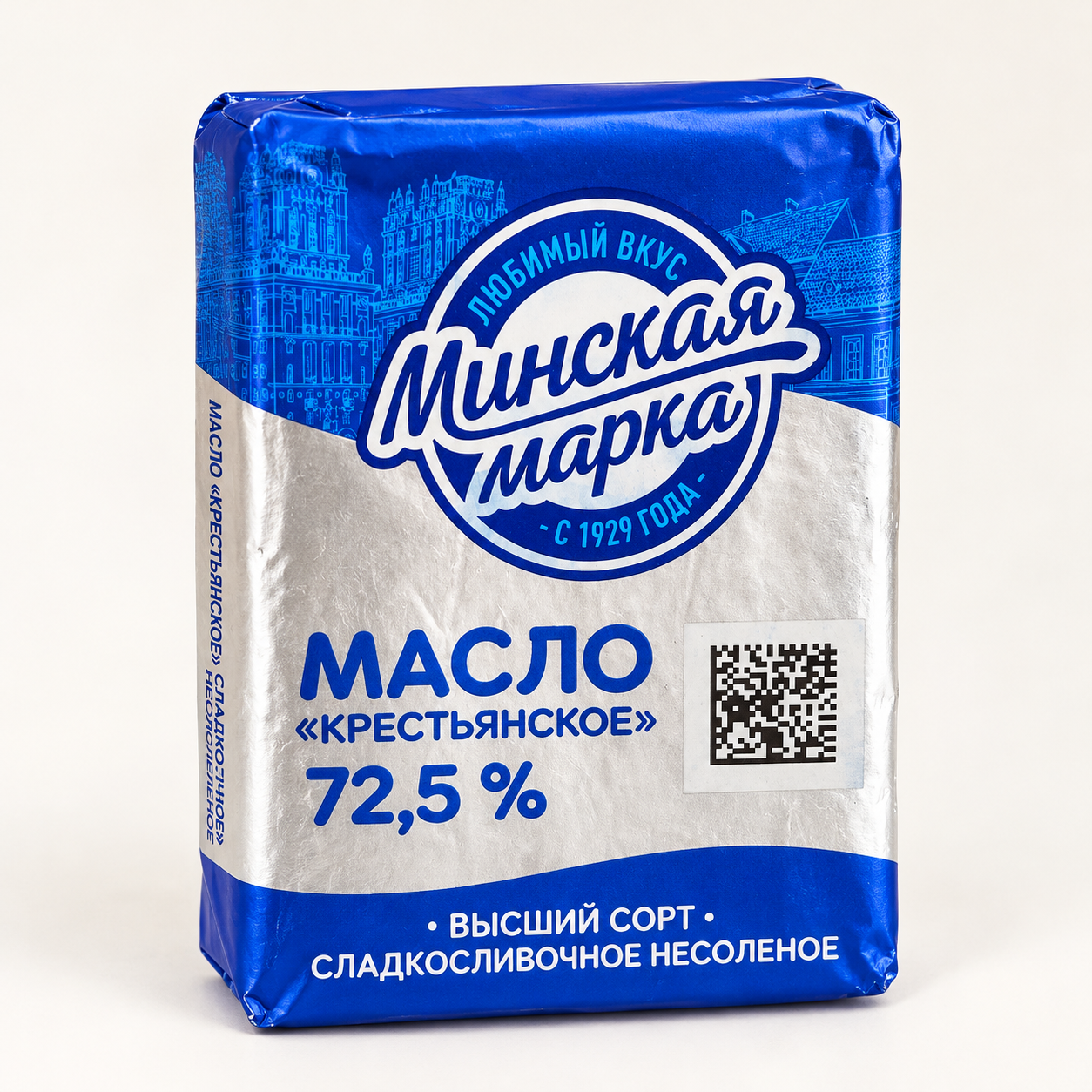 Масло "Крестьянское" 72,5% , Минская марка, 180 г.